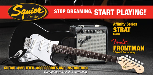 Squier® Affinity Strat® Package w/ Frontman® 10G